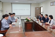 조근제 함안군수, 삼영엠텍(주) 찾아 현장 애로사항 청취