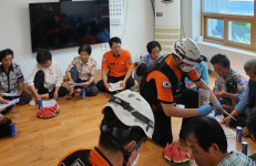 경산소방서, 마을회관 찾아 폭염예방 교육 실시