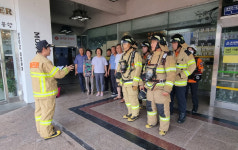 거창소방서, 고센시티 합동소방훈련 실시