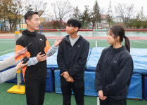 대전송촌중, 국가대표 우상혁 선수 재능기부 행사