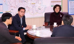 박희조 대전 동구청장, 대전지방국토관리청 이전 관련 방문