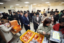 광주 북구청, 지역 3개 전통시장 참여 민방위교육장에 상생장터 열려