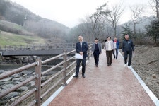 진해구, 자은동 신이천 보도교 설치현장 점검