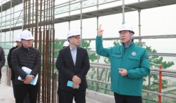 정명근 화성시장, 화성 서해마루 유스호스텔 건립공사 현장 찾아 안전 점검