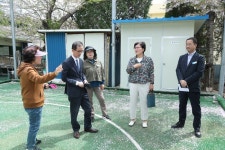김은자 진해구청장, 여좌돌산 게이트볼장 현장점검