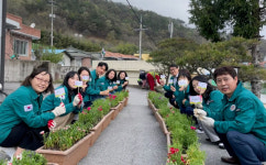 [포토]거창군 가북면, 청렴 문화 꽃 피우는 청렴 꽃 심기 