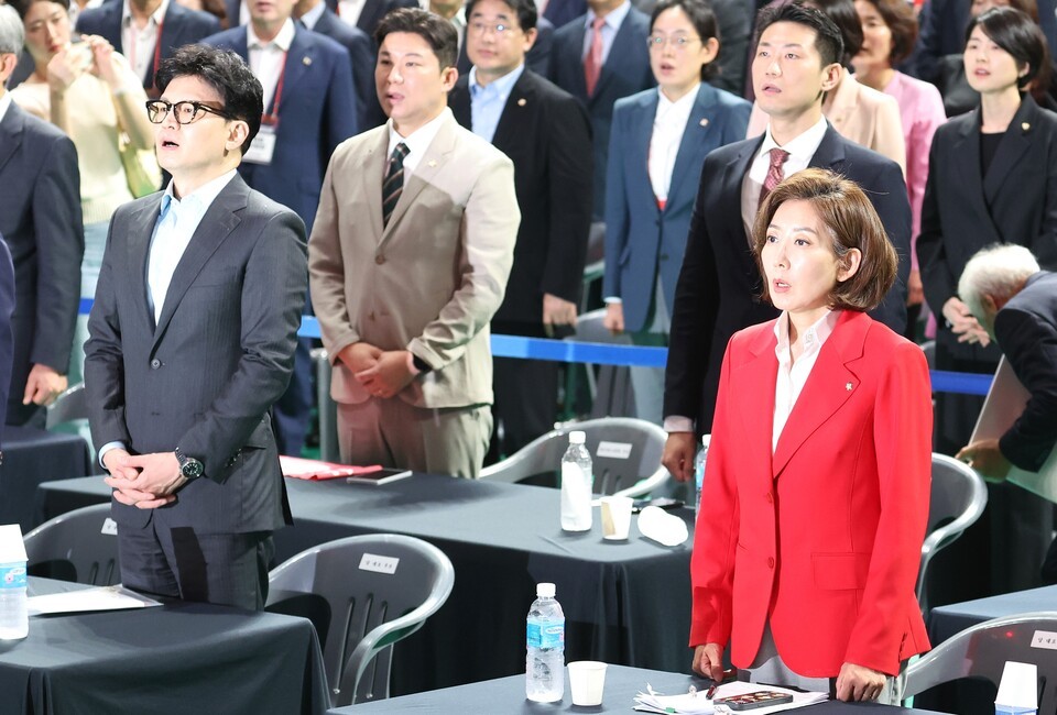 나경원, 입이 시한폭탄 발언하며 한동훈 비판
