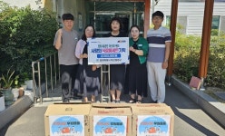 창원시설공단 노사, 마산 청과시장 화재 피해 성금 400만원 전달