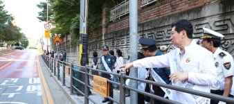 이상일 용인특례시장, 신촌초 통학로 안전점검