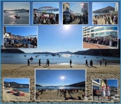 거제 덕포해수욕장서 제15회 거제도 국제펭권수영축제...겨울 바다 낭만 즐겨