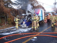 대전 한밭대로서 택배차량 화재...3100만 원 피해