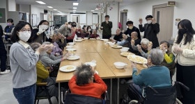통영시 공보감사실, 설명전 맞아 통영참사랑요양원 위문