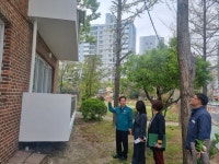 마산합포구, 해운경로당 외관개선사업 준공현장 점검