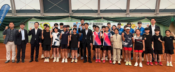 농협은행 여자소프트테니스 선수단, 경북 봉화서 재능기부