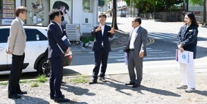 변광용 거제시장, 극심한 주차난 해소 아주동 공영주차장 조성 현장 방문