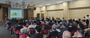 고성군 회화면사무소서 우석골프&리조트 환경영향평가 주민설명회