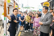조규일 진주시장, 진주남강유등축제 대비 남가람공원 현장점검