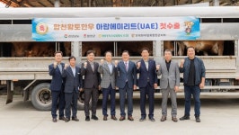 합천황토한우 아랍에미리트 첫 수출길 올라