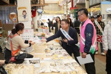 진해구, 중앙시장상인회와 함께 고속화철도 반영 촉구 막바지 홍보
