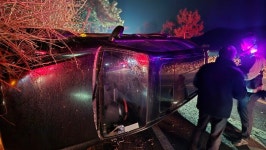 보령 천북서 달리던 SUV 전도...인명피해 없어