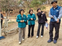 성산구, 반송공원 공원시설 정비사업현장 점검