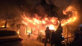 아산시 염치읍에서 농막 화재...인명피해 없어