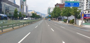 마산회원구, 3.15대로∙금강로 일원 노면표시 정비 완료
