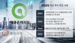 [Invest]한화생명 애큐온캐피탈 인수구조 윤곽…센트로이드 FI 참여 검토