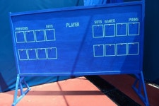 첫날 팔렘방 테니스경기장 분위기는