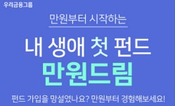 우리은행, 비대면으로 펀드 첫 가입에 만원 드림 이벤트