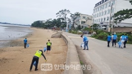 무안군 망운면, 톱머리해수욕장 환경정화 활동 실시