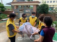 나주 공산면, 어르신의 쾌적한 여름나기 이불빨래눈길