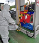 호남고속도로 주암(천안)주유소, 코로나19 확산 방지 위한 방역