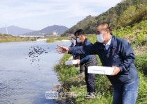 남원시, 요천 주변 다슬기 방류행사 실시