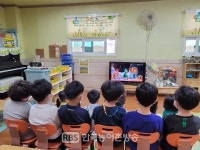 완주군 어린이급식관리지원센터 비대면 인형극 큰 호응