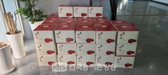 완주군 구이면 대정축산부산물, 관내 어르신들을 위한 사과즙 후원