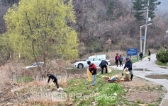 완주군 상관면 상관중학교 모임 선후회 저수지 정화활동
