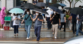 23일 오후 전국이 장마 영향권 최대 150㎜...내일 출근길 우산 필수