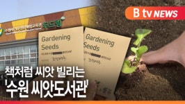 [B tv 수원뉴스]토종씨앗 지켜요 책처럼 씨앗 빌리는 수원 씨앗도서관