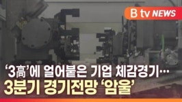 [B tv 대구뉴스]3高에 얼어붙은 기업 체감경기..3분기 경기전망 암울
