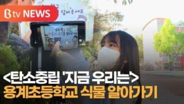 [B tv 대구뉴스]<탄소중립 지금 우리는> 용계초등학교 식물 알아가기