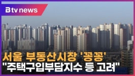 [B tv 서울뉴스] 서울 부동산시장 꽁꽁…주택구입부담지수 등 고려