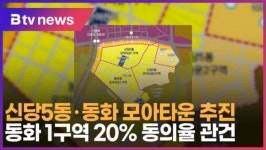 신당5동·동화 모아타운 추진…동화 1구역 20% 동의율 관건 (B tv  서울뉴스)