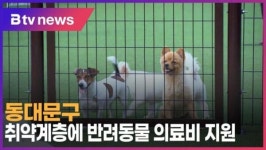 동대문구, 취약계층에 반려동물 의료비 지원 (B tv 서울뉴스)
