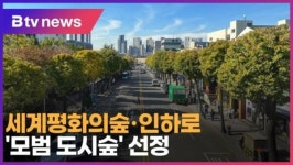 세계평화의숲·인하로, 모범 도시숲 선정 (B tv 인천뉴스)