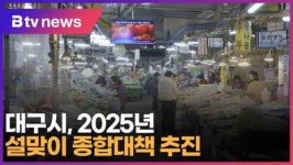 대구시, 2025년 설맞이 종합대책 추진 (대구)