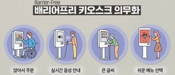 장벽 없는 무인 결제...28일부터 배리어프리 키오스크 의무화