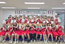 심인중학교 학부모회, 부모·자녀가 함께하는 적십자 제빵봉사