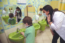 터키 유치원서 ‘손 씻기’ 교육