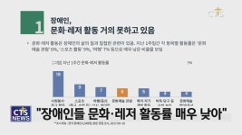 장애인, 문화 활동 거의 못 하고 있다